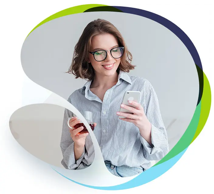 Girl with phone